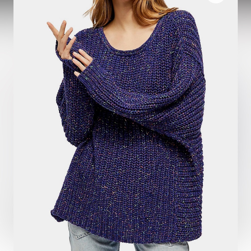 Nwt Free People Neon Lights Chunky Sweater